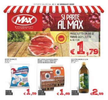 Volantino Max Supermercati Sicilia Fine Gennaio 2022