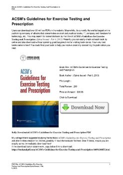 ACSM's Guidelines for Exercise Testing and Prescription(Spiral-bound - Feb 9, 2013)