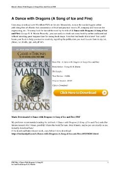 A Dance with Dragons (A Song of Ice and Fire)George R. R. Martin