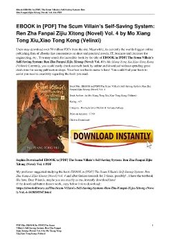 EBOOK in [PDF] The Scum Villain's Self-Saving System: Ren Zha Fanpai Zijiu Xitong (Novel) Vol. 4 by Mo Xiang Tong Xiu,Xiao Tong Kong (Velinxi)