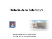 Historia de la Estadistica