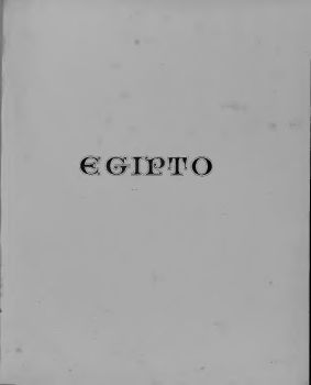 Egipto Tomo 1