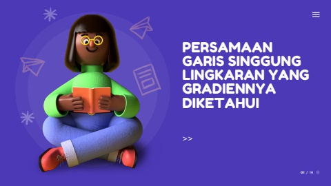 Persamaan Garis Singgung Lingkaran yang Gradiennya Diketahui