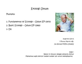 Bahan Ajar Ekologi 1a_Sejarah Ekologi