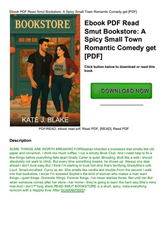 ebook pdf  read smut bookstore a spicy small town romantic comedy get [pdf]