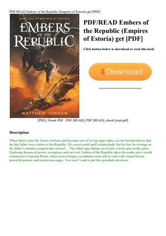 pdfread embers of the republic (empires of estoria) get [pdf]