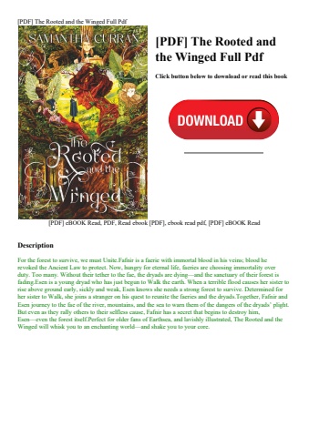 [pdf] the rooted and the winged full pdf