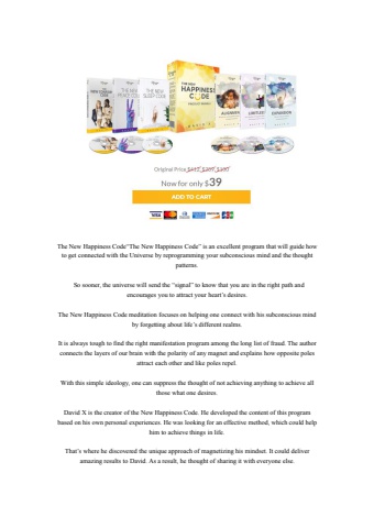 The New Happiness Code David X PDF E-Book Download