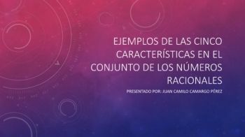 Caracteristica de los numeros racionlaes