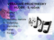 Výrazové prostriedky hudby