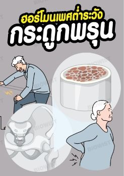 ฮอร์โมนเพศต่ำระวัง กระดูกพรุน