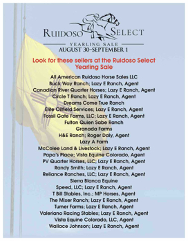 Ruidoso Select Yearling Sale Book