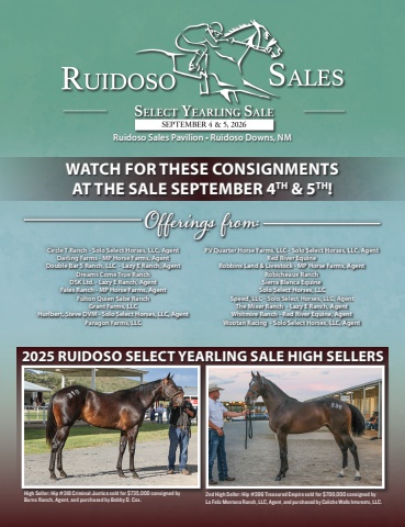 Ruidoso Select Yearling Sale 2026