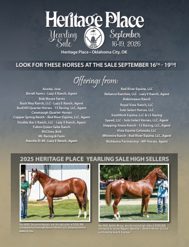 Heritage Place Yearling Sale 2026