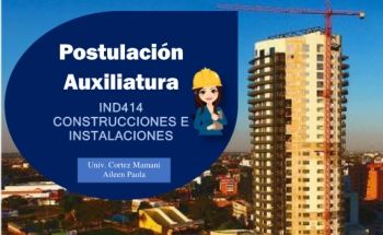 AUXILIATURA DE CONSTRUCCIÓN