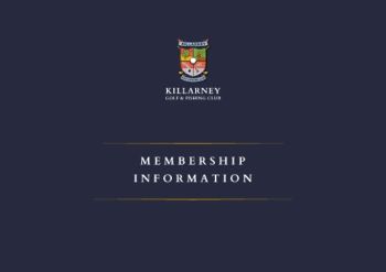 Killarney Golf & Fishing Club - Membership Information_2022