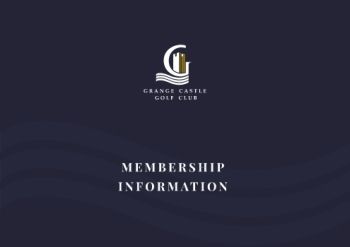 Grange Castle Golf Club - Membership Information Brochure