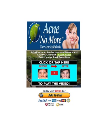 Acne No More™ PDF eBook Download by Mike Walden