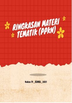 ringkasan materi Tematik (PPKn)