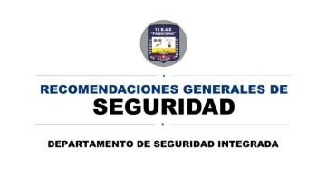 MEDIDAS GENERALES DE SEGURIDAD