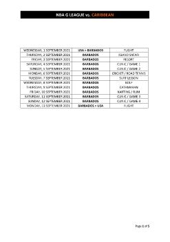 NBA G-LEAGUE VS. CARIBBEAN