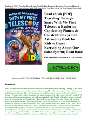 read ebook [pdf] traveling through space with my first telescope exploring captivating planets & con