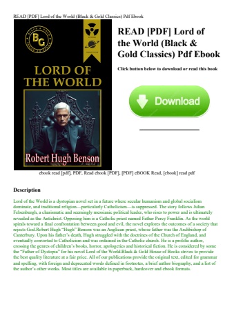 read [pdf] lord of the world (black & gold classics) pdf ebook