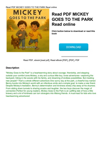 read pdf mickey goes to the park read online