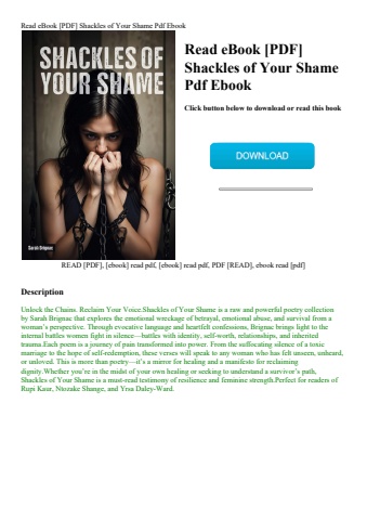read ebook [pdf] shackles of your shame pdf ebook