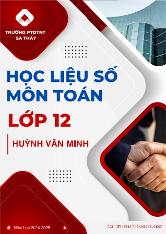 TÀI LIỆU SỐ MÔN TOÁN LỚP 12 MIỄN PHÍ