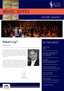 Music Notes - July 2020, Issue No. 1