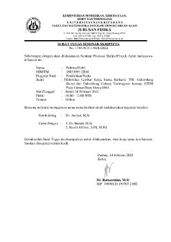 Surat Seminar 18033093 Febrina Rizki