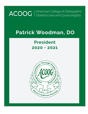 Patrick Woodman, DO, FACOOG (Dist .)