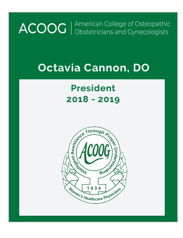 Octavia M. Cannon, DO, FACOOG (Dist)