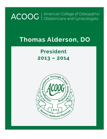 Thomas Alderson, DO, FACOOG (Dist)
