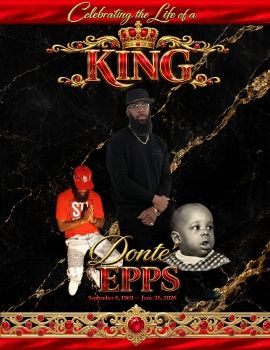 Donte Epps - Commemorative Obituary Booklet