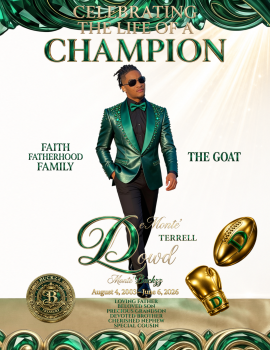 DeMonte' Terrell Dowd - Commemorative Booklet