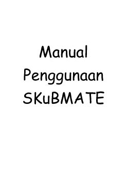 Manual Penggunaan SKuBMATE