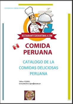 CATÁLOGO DE COMIDA PERUANA 