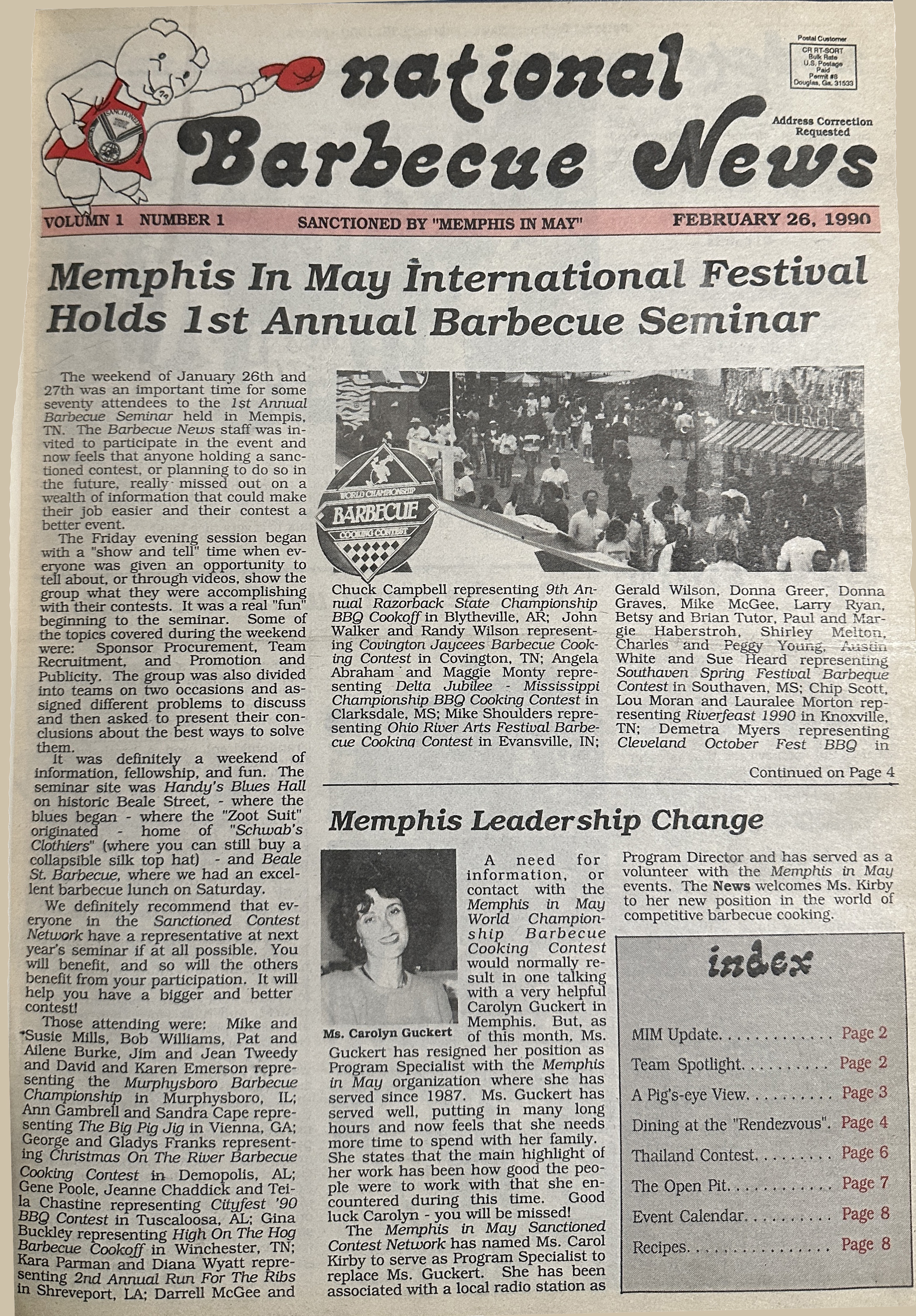 Barbecue News Magazine First Issue - February 26, 1990