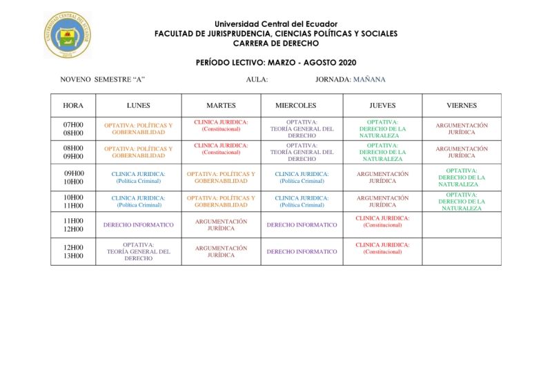 PERIODO LECTIVO: Abril 2014 – Septiembre 2014