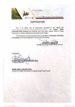 Certificate of Veracity