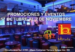 La Bartola Container EVENTOS 17 OCT - 2 NOV