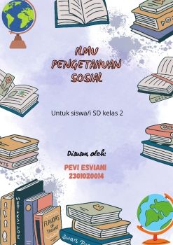 Biru Putih Ilustrasi Lucu Sampul Modul Ajar Dokumen A4