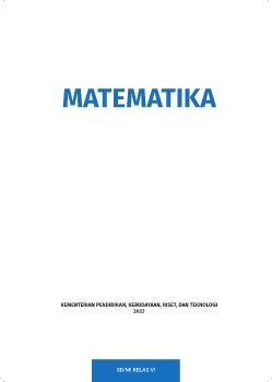 Buku Murid Matematika  untuk SD_MI Kelas VI - Fase C