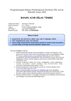 KUIS KELAS 4 TEMA 3