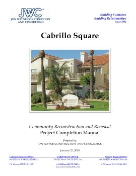 Cabrillo Square Closeout Manual