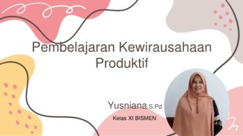 yusniana, S.Pd, Produk Kreatif dan Kewirausahaan SMKN 1 Lhokseumawe, Aceh