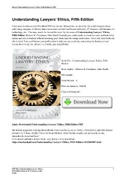 Understanding Lawyers' Ethics, Fifth EditionMonroe H. Freedman, Abbe Smith