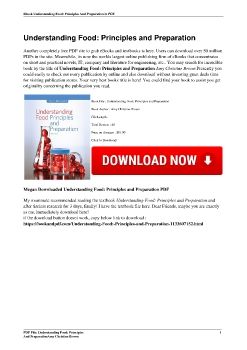 Understanding Food: Principles and PreparationAmy Christine Brown